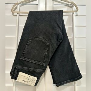 AGOLDE Riley High Rise Straight Crop Jeans Denim | Panoramic Black | Size 27